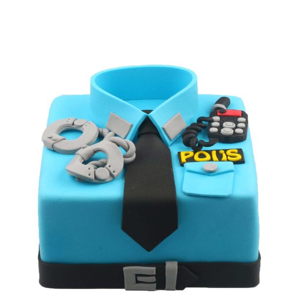 Polis Temalı Pasta